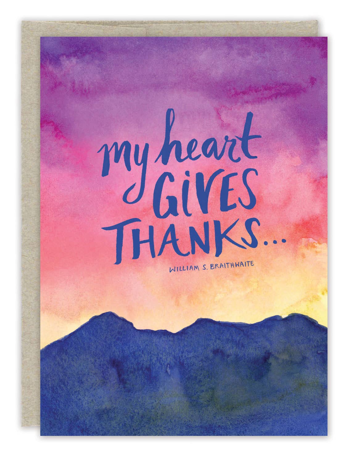 My Heart Gives Thanks Thank You Card