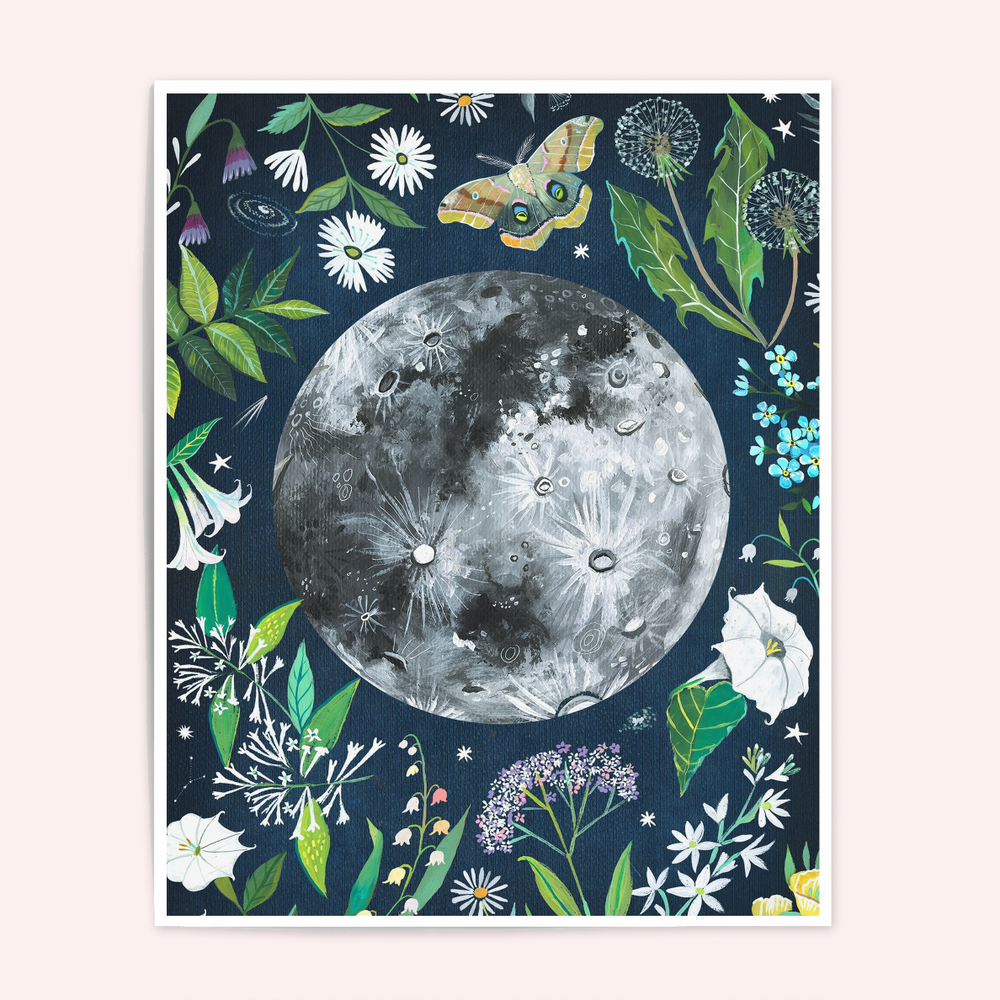 Moon Garden Art Print