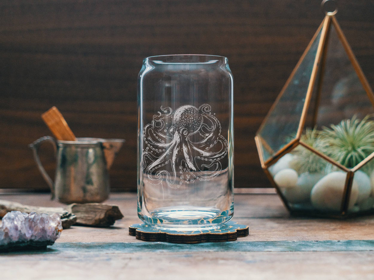 Octopus Drinking Glass