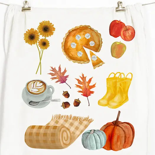 Collected Fall Tea Towel