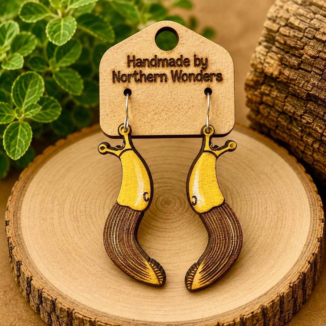Banana Slug Earrings