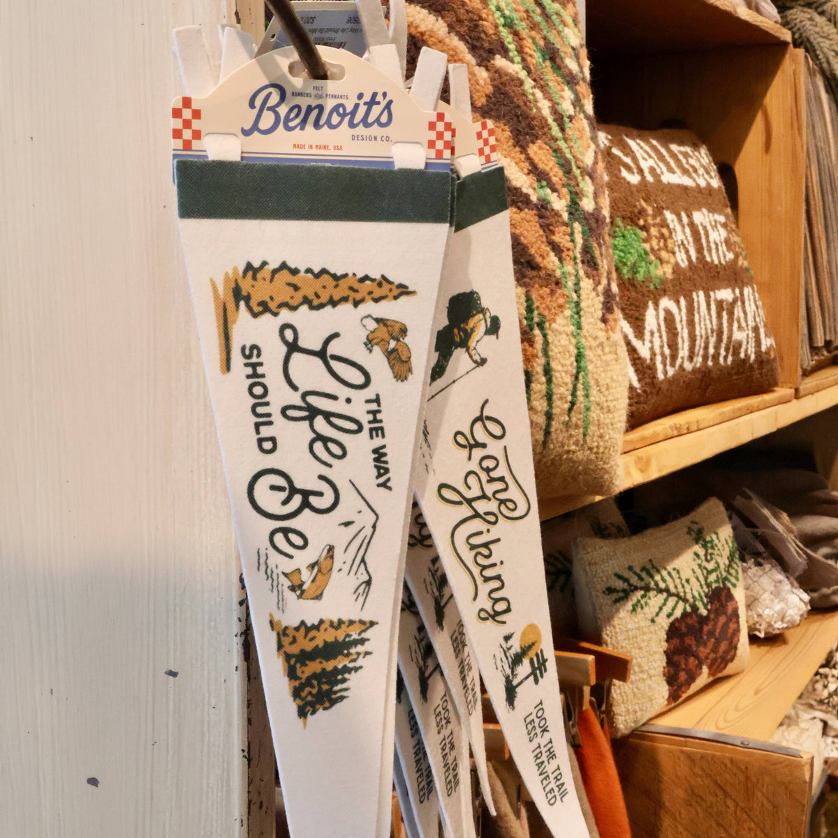 Gone Hiking Felt Pennant