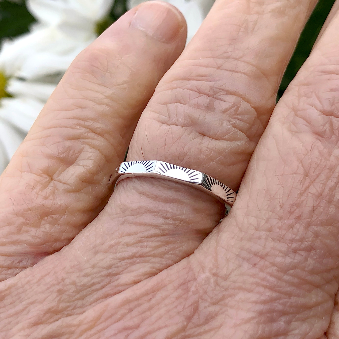 Sunset with Angles Ring