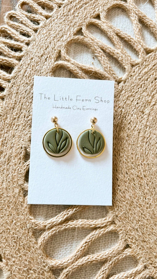 Leaf Imprint Dangles