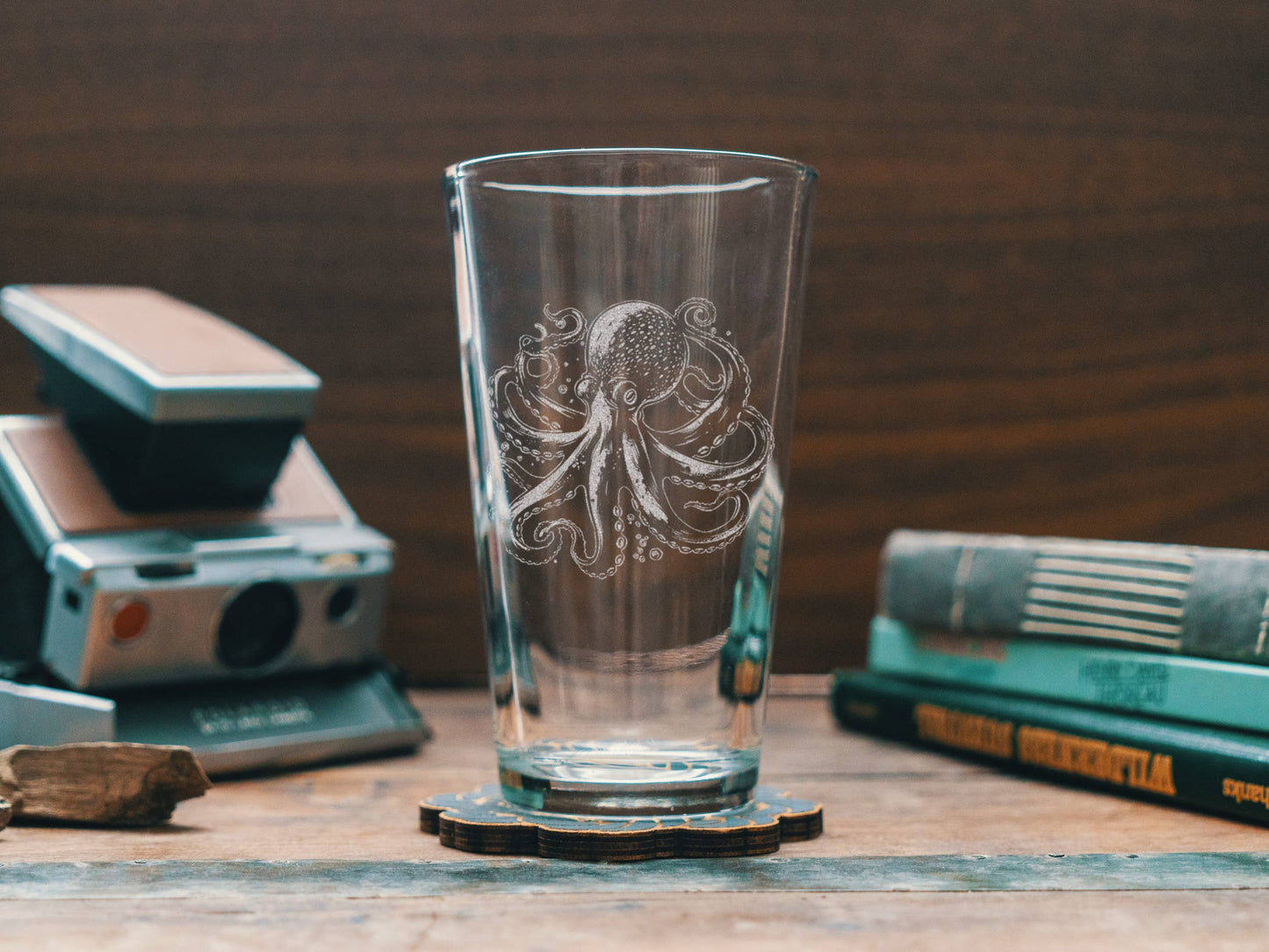 Octopus Drinking Glass