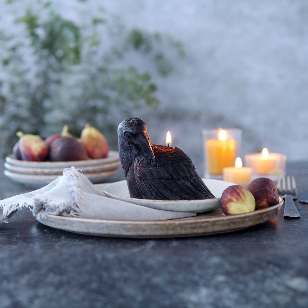 Crow Beeswax Candle