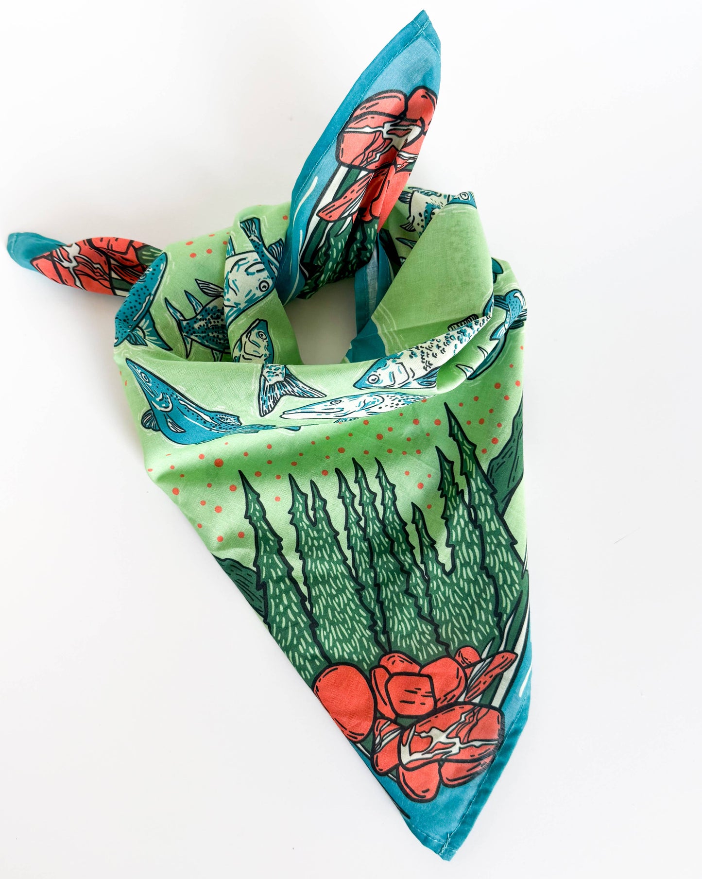 Whitefish Lake Fish Bandana