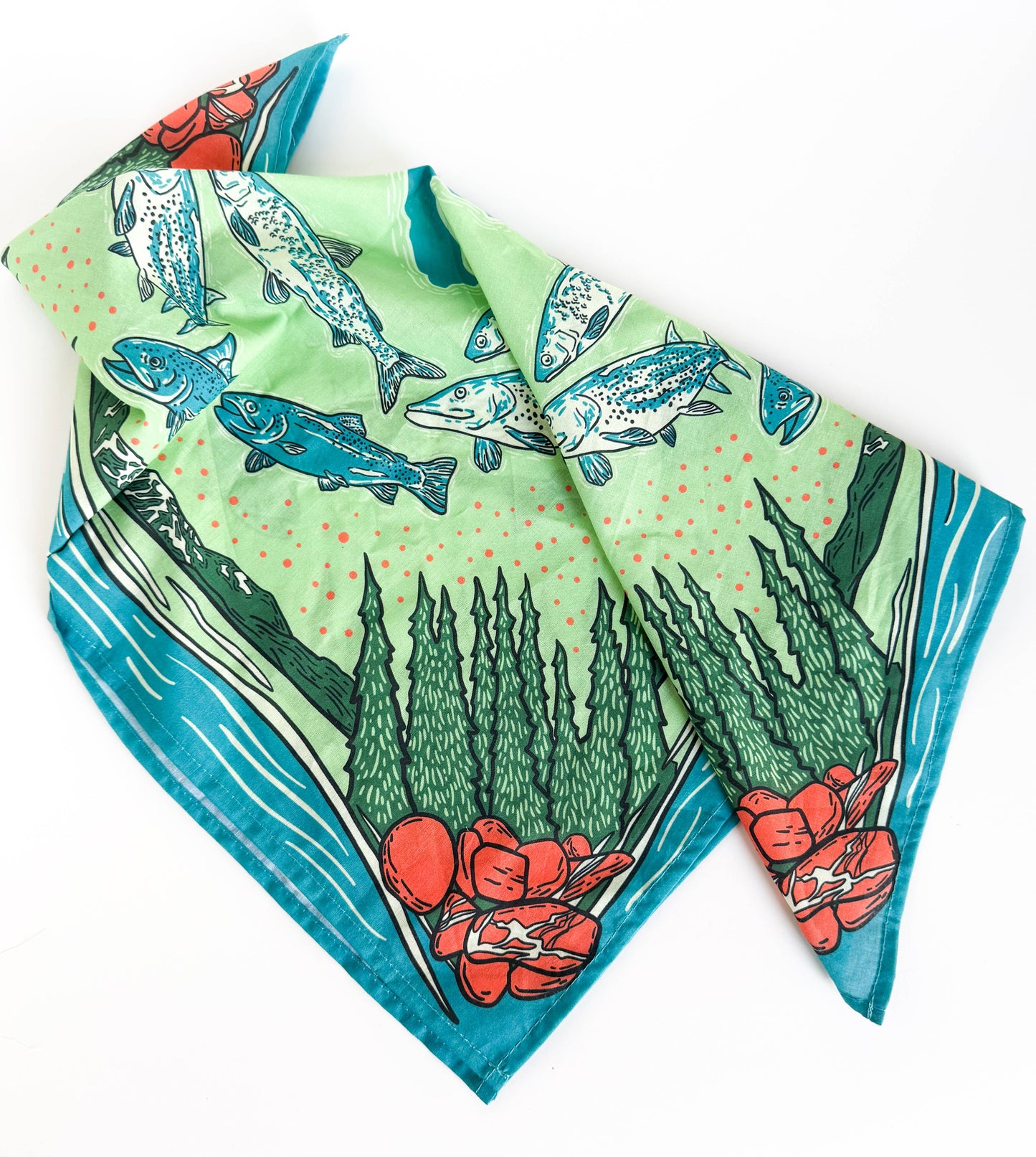 Whitefish Lake Fish Bandana