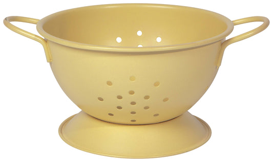 Matte Steel Sunrise Yellow Colander Small