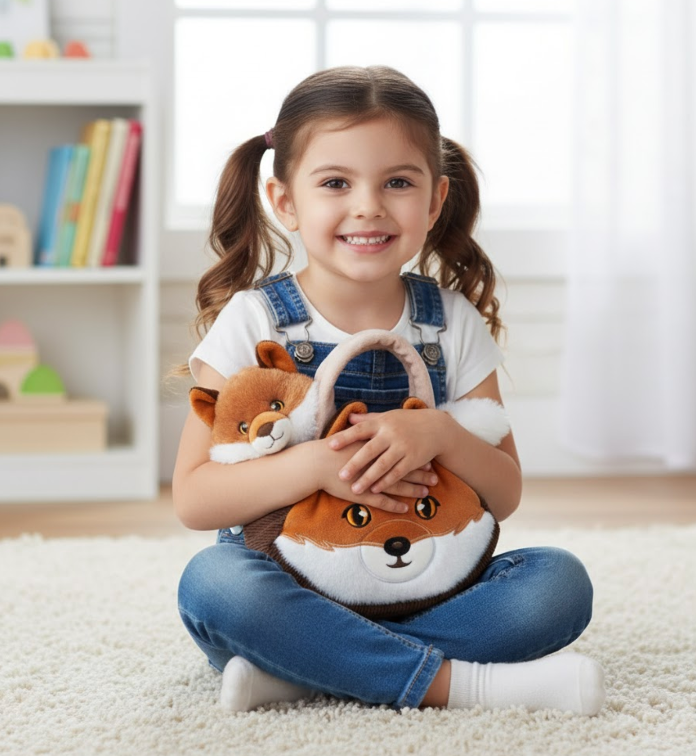 Purse & 9" Plush Red Fox