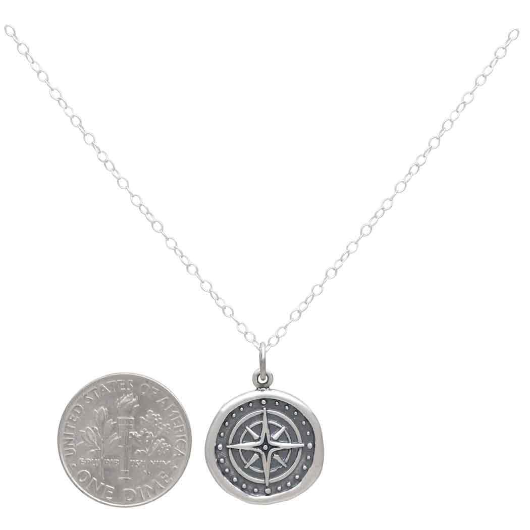 Wax Seal Compass Necklace