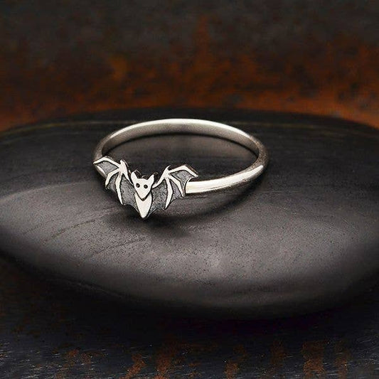 Sterling Silver Bat Ring