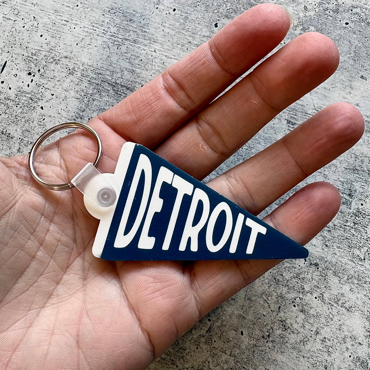 Custom Acrylic Pennant Keychain