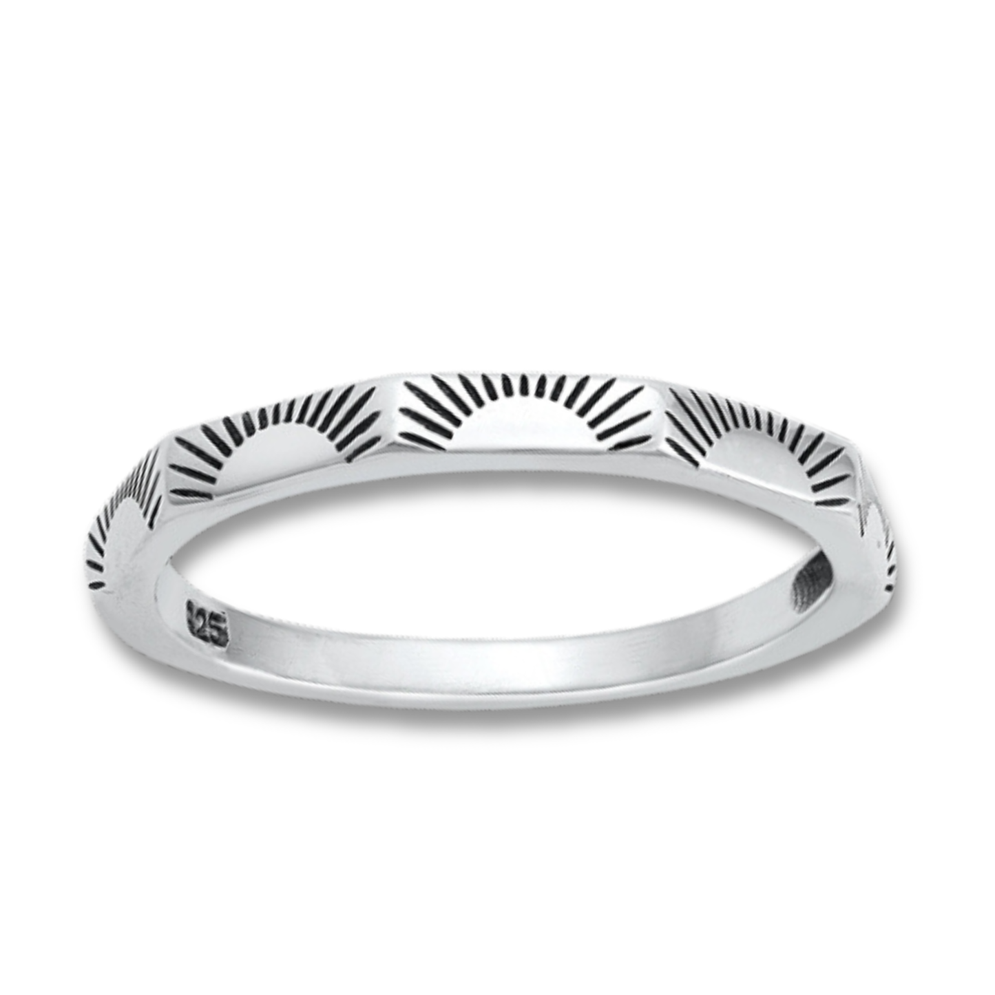 Sunset with Angles Ring