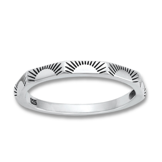Sunset with Angles Ring