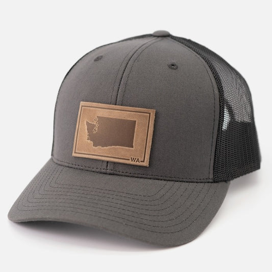 Washington State Hat in Charcoal
