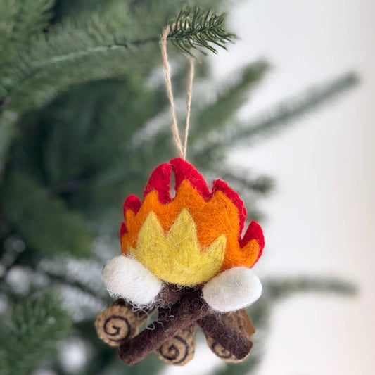 Campfire Felt Ornament