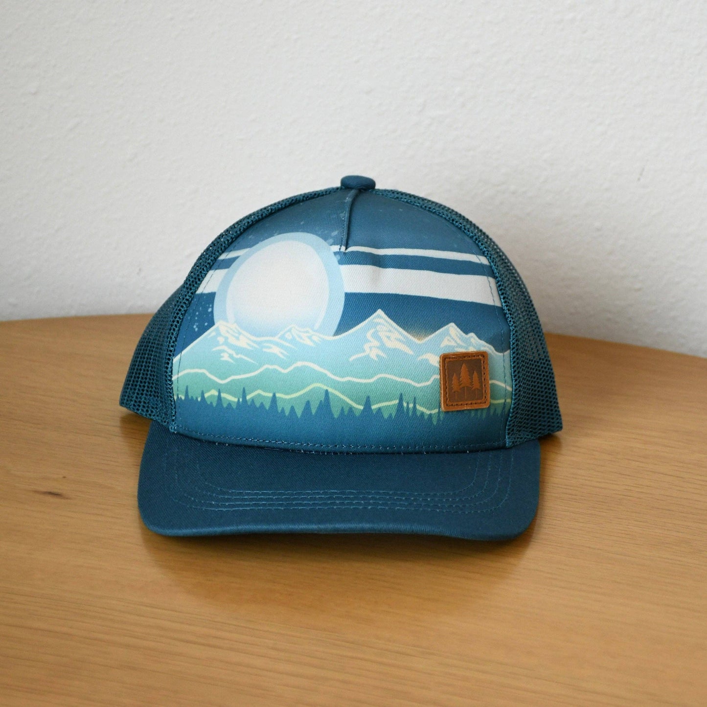 Mountain Stripe Kids Trucker  Hat