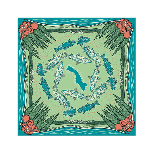 Whitefish Lake Fish Bandana