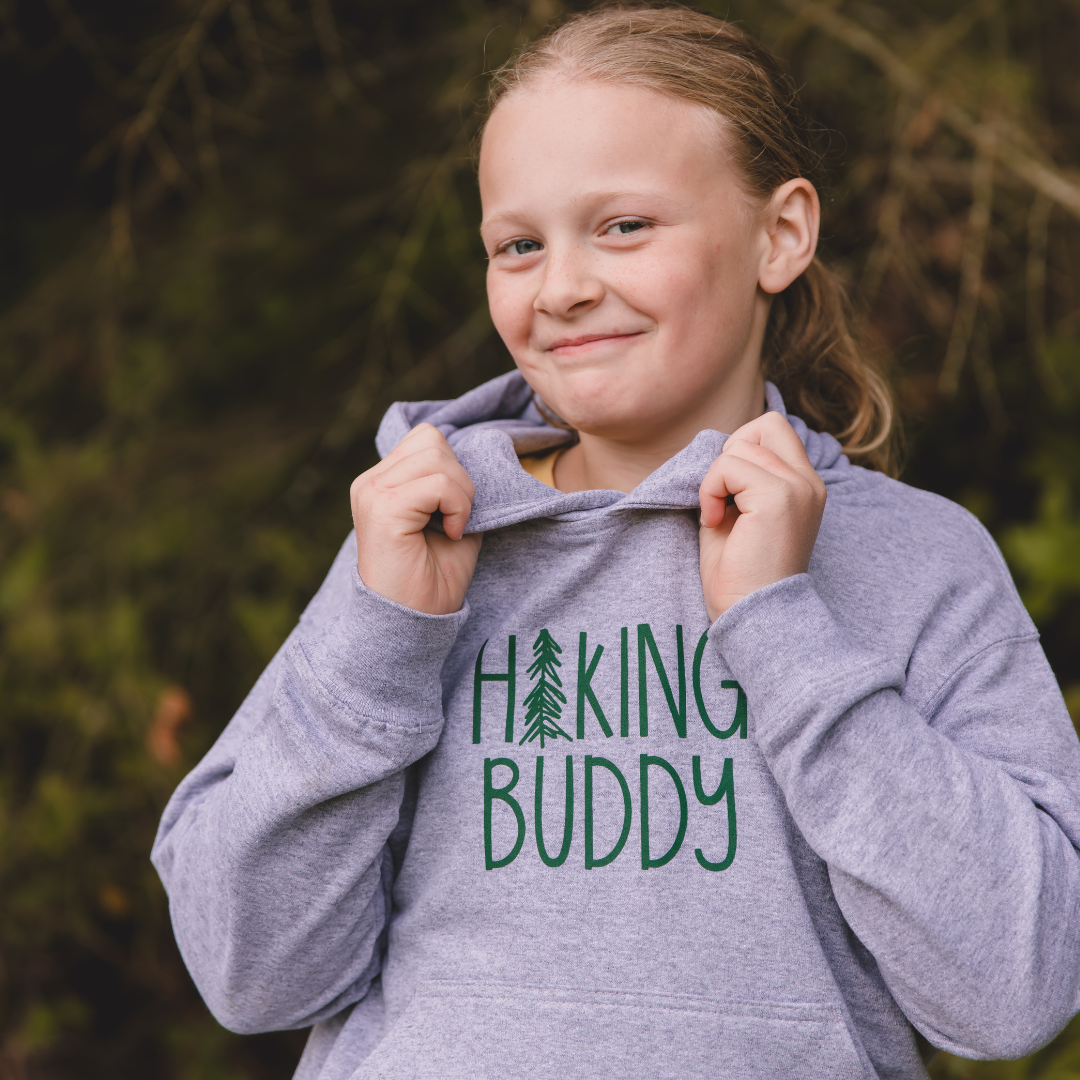 Grey Hiking Buddy Hoodie - Toddler & Youth