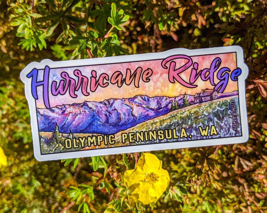 Hurricane Ridge Landscape Sticker