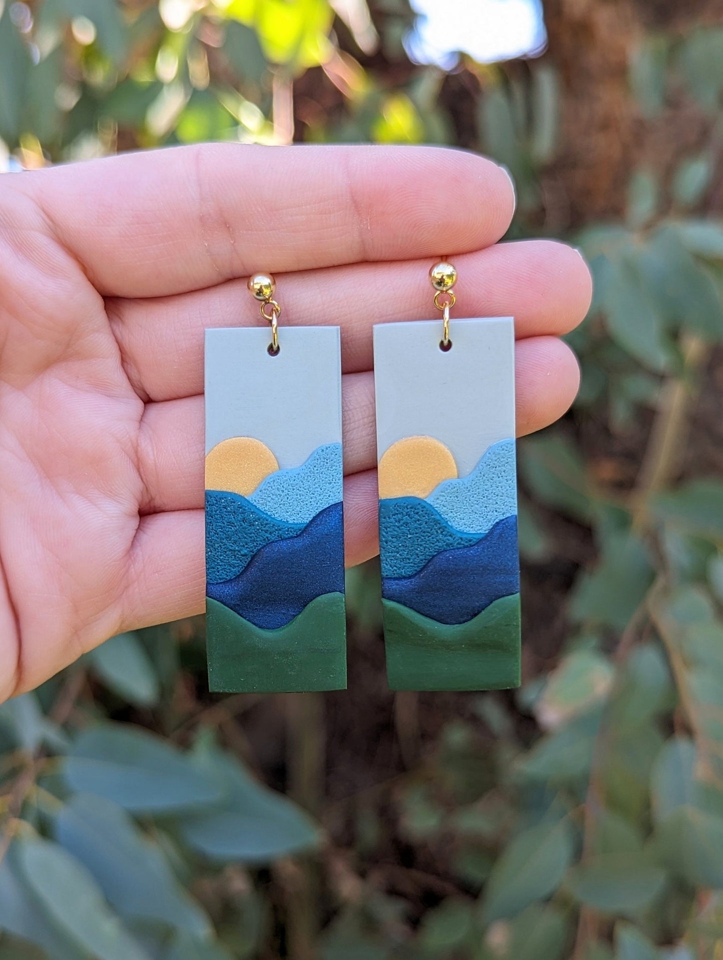 Mountain Landscape Earrings