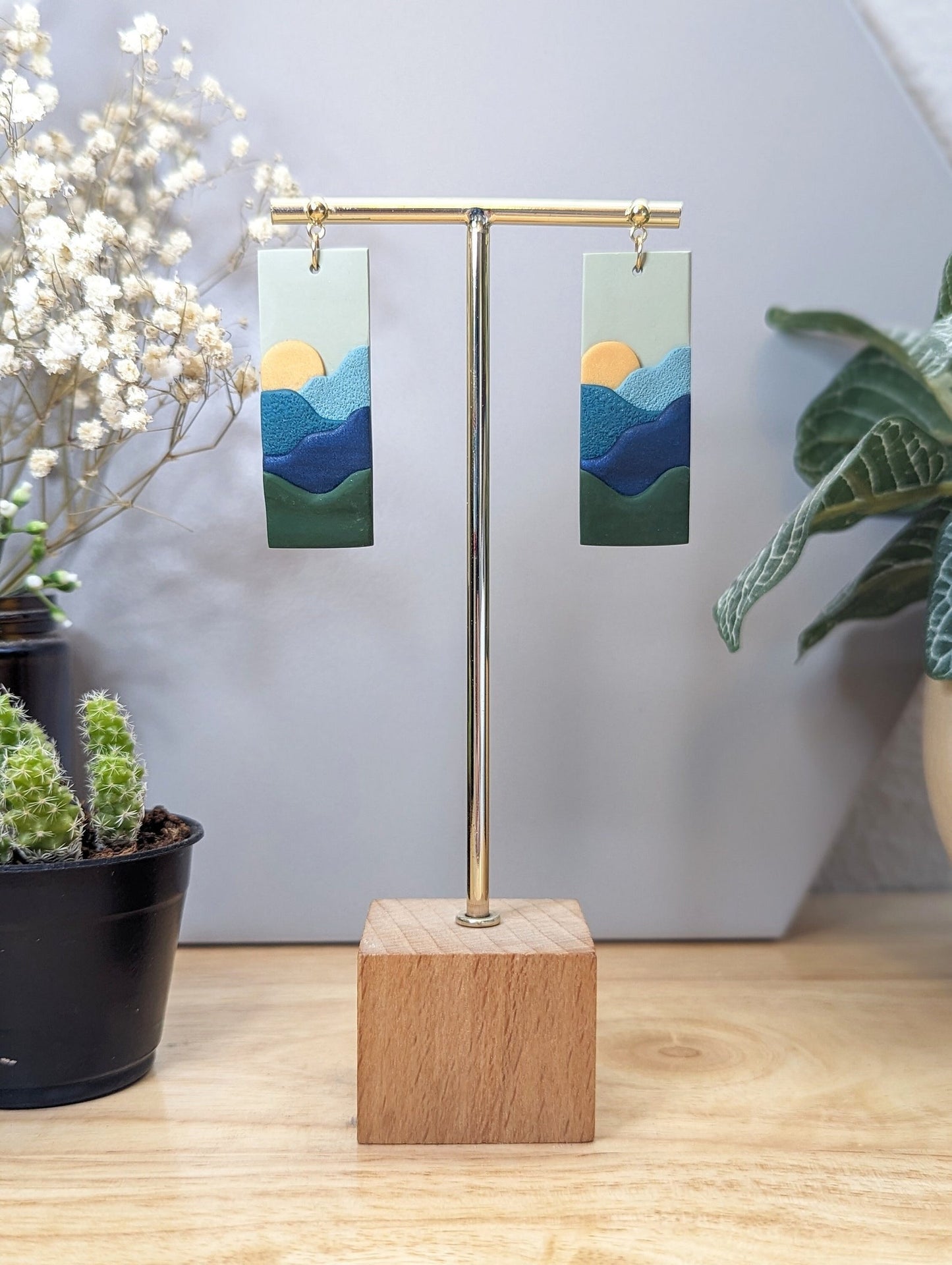 Mountain Landscape Earrings