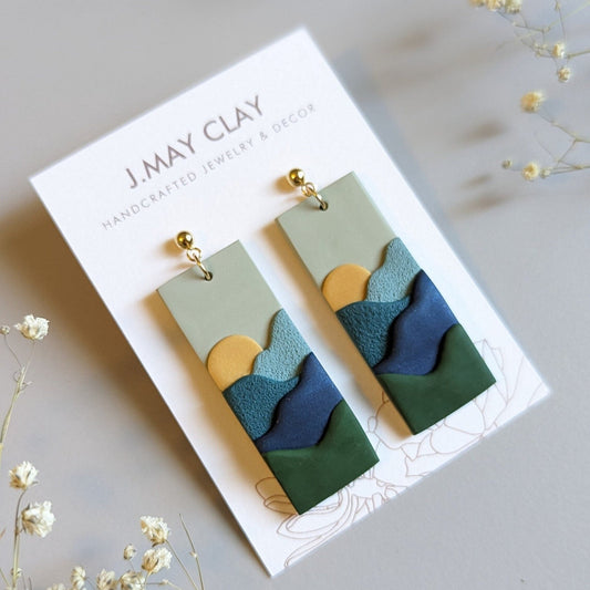 Mountain Landscape Earrings