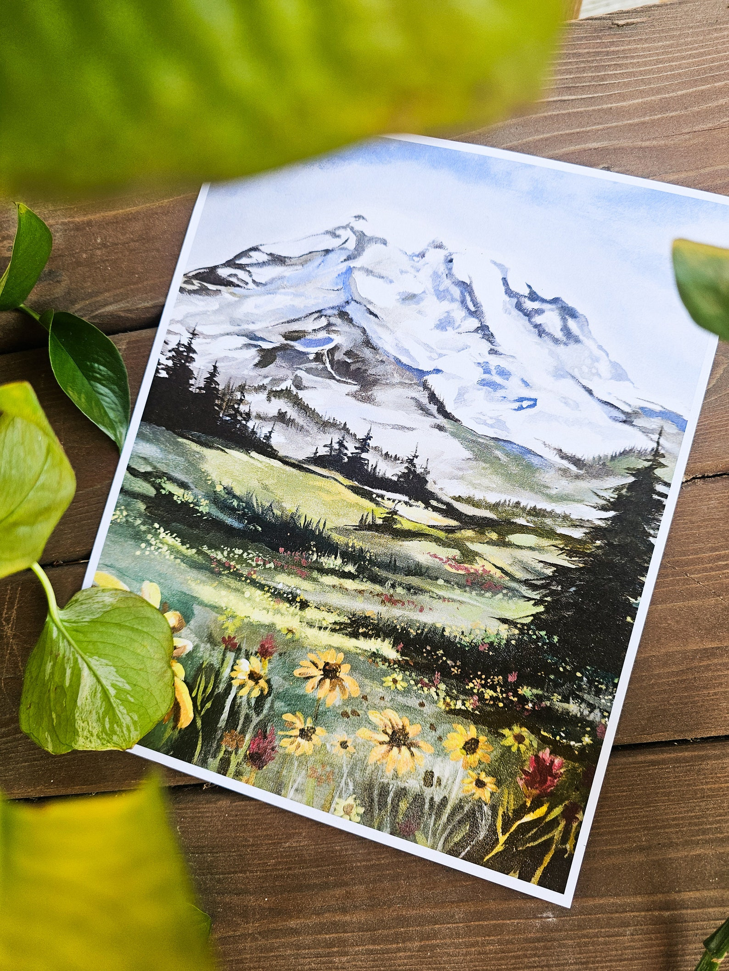 Yellow Flowers in Paradise Print