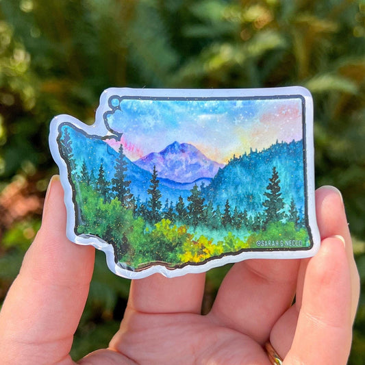 Mt. Rainer Washington Shape Magnet