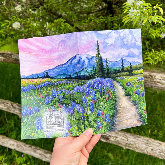 Mount Rainier in Spring Notebook