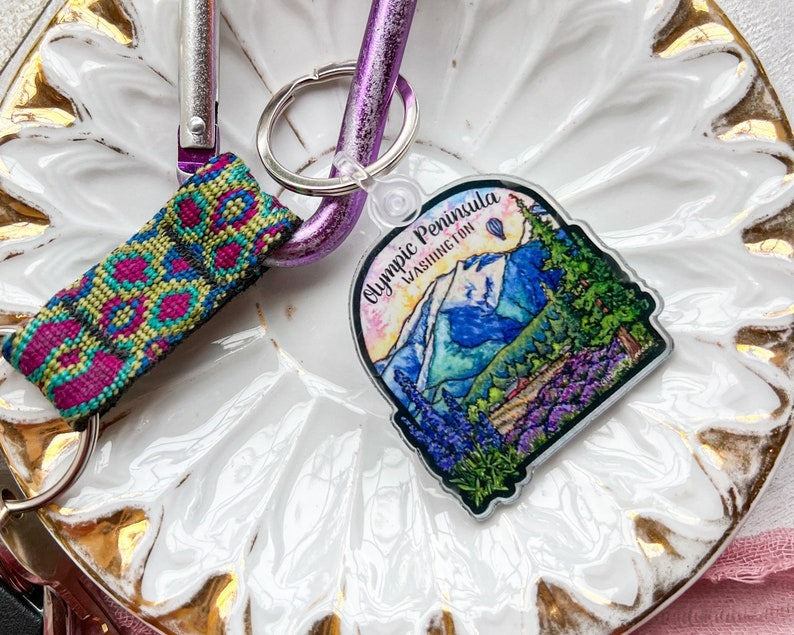 Olympic Peninsula Keychain