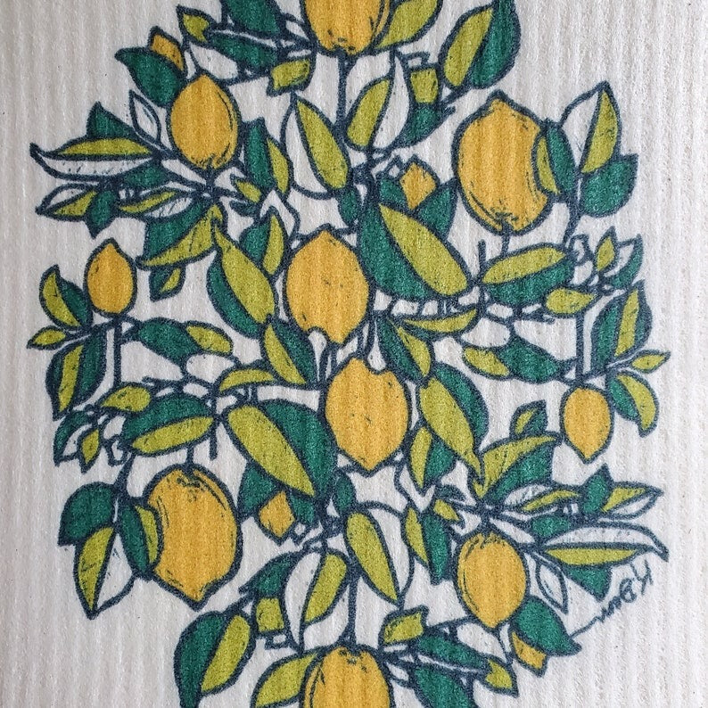 Lemon Swedish Dish Cloth