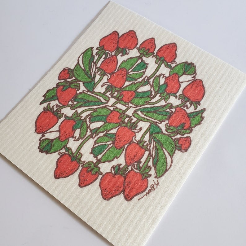 Strawberry Swedish Dish Cloth