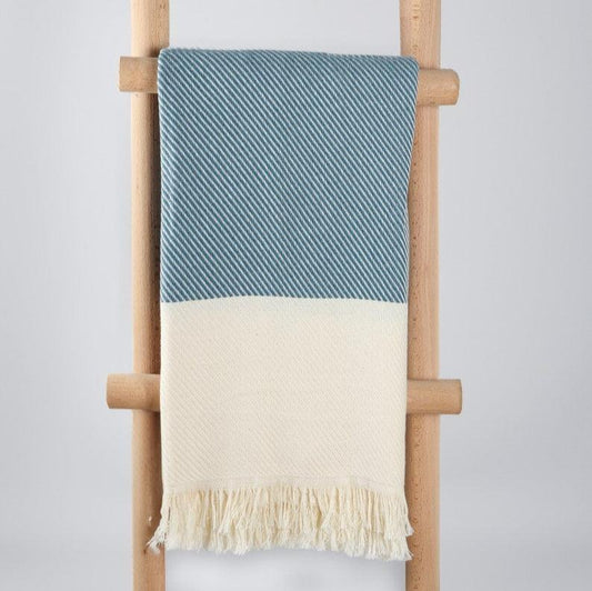 Blue Turkish Throw Blanket