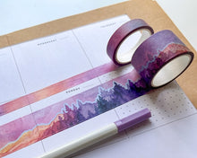 Load image into Gallery viewer, Sunset Mountains Washi Tape Set of 2
