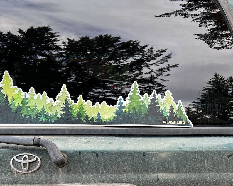Extra Large NW Evergreen Sticker