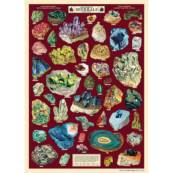 Field Guide to Minerals Wrap/Poster