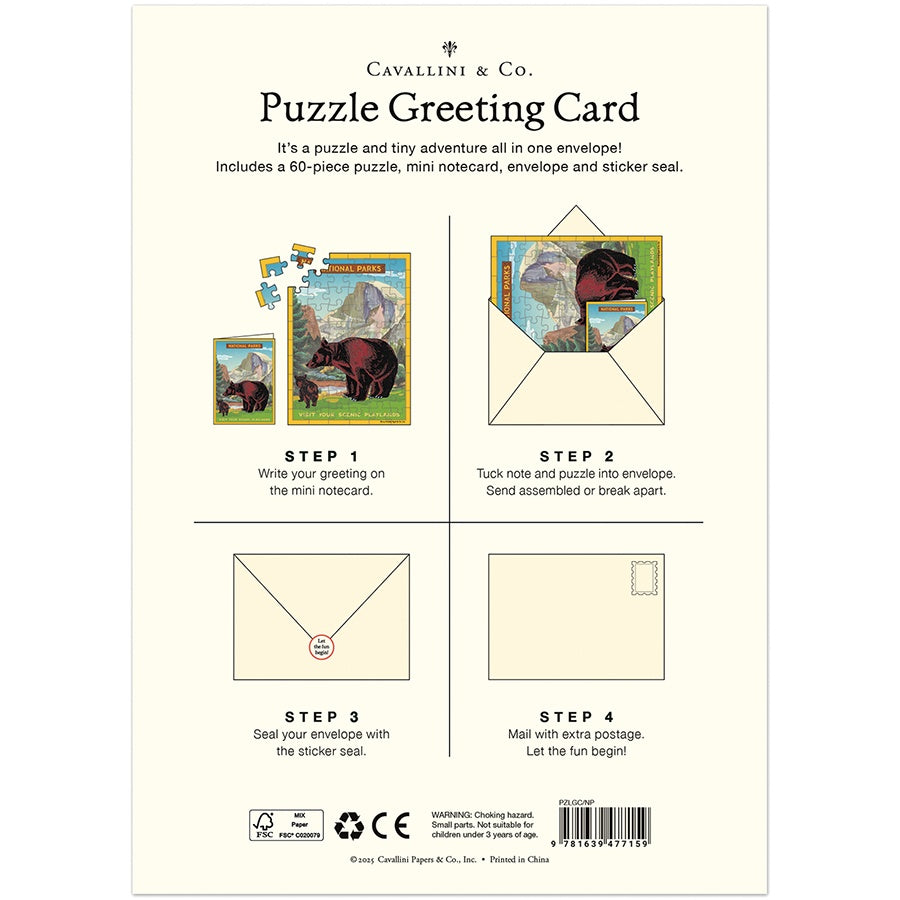 National Park Puzzle Card