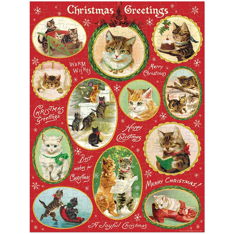 Christmas Cats 240 Piece Mini Puzzle