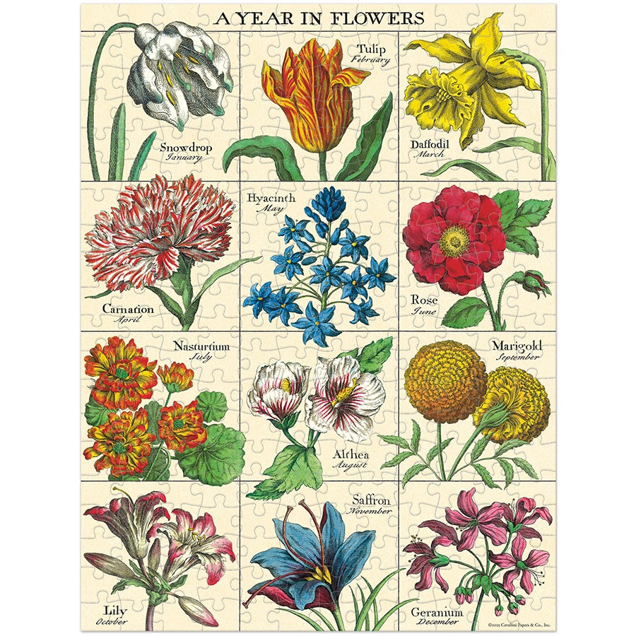 Year in Flowers 240 Piece Mini Puzzle