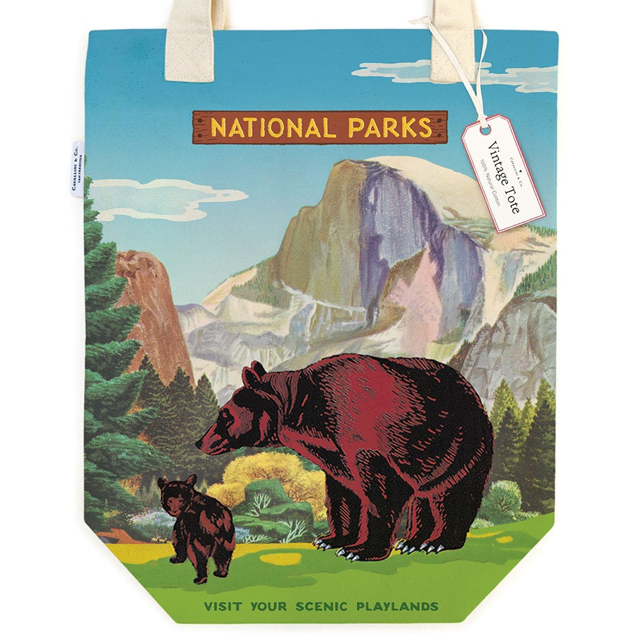 National Park Bear Tote Bag