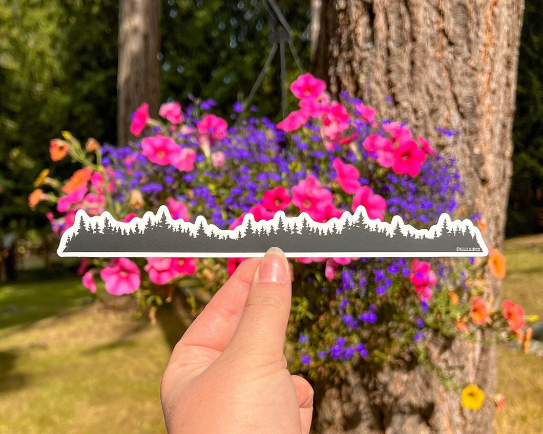 Tree Silhouette Landscape Sticker