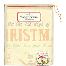 Load image into Gallery viewer, Twelve Days of Christmas Tea Towel
