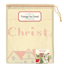 Load image into Gallery viewer, Christmas Village Tea Towel
