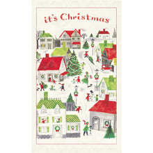 Load image into Gallery viewer, Christmas Village Tea Towel
