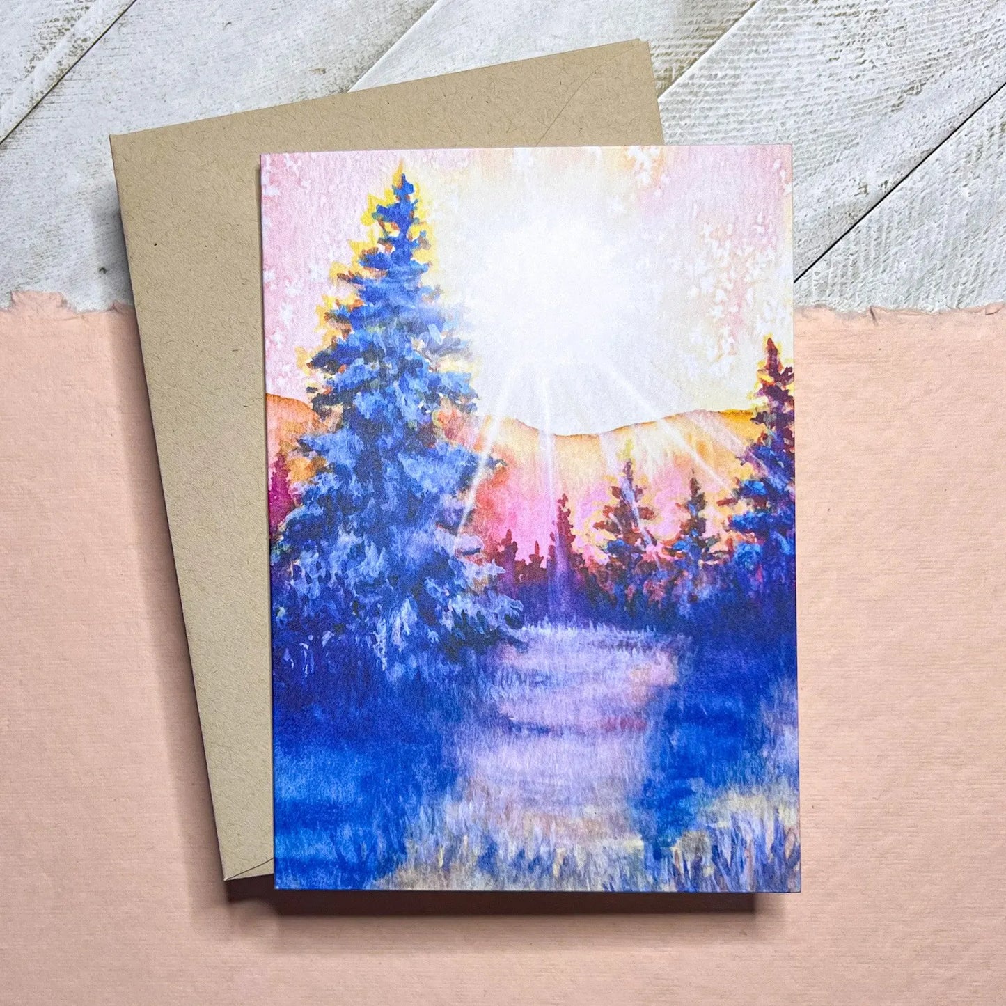 Winter Sunlight Greeting Card