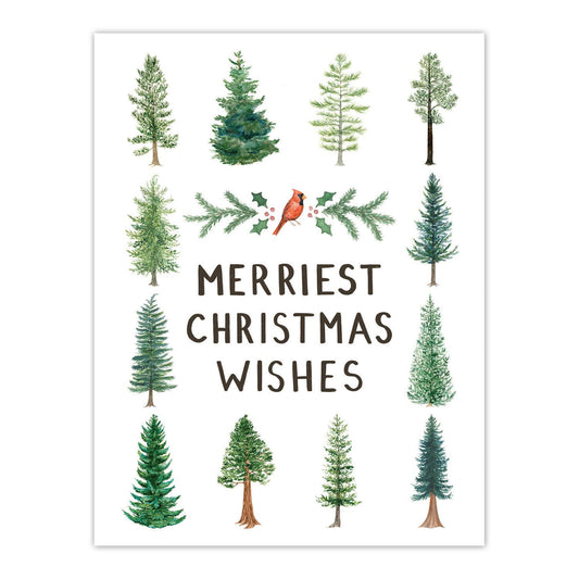 Trees Christmas Card