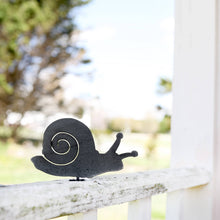 Load image into Gallery viewer, Mounted Metal Snail
