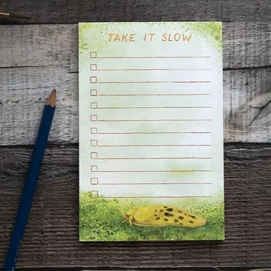 Banana Slug Take It Slow Notepad